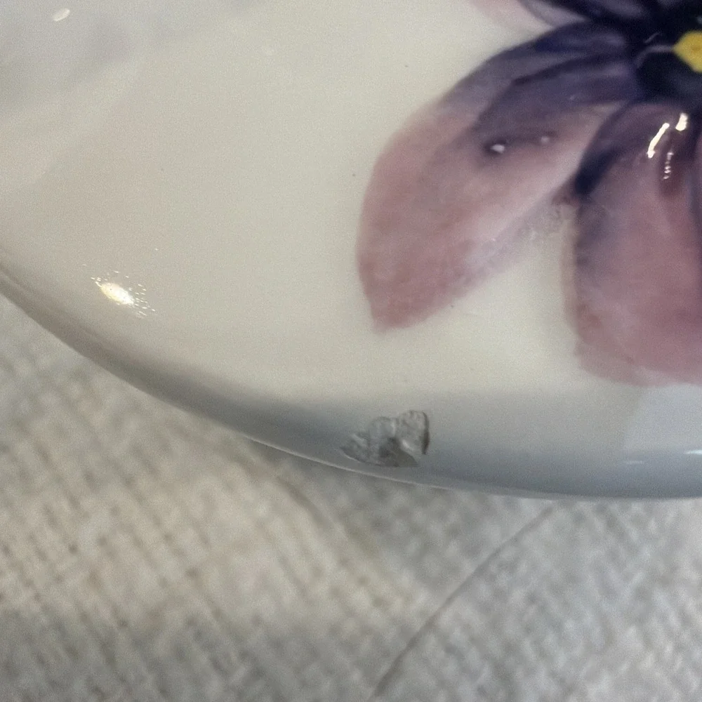 VTG‎ MCM Lefton Sweet Violets Hand Painted Individual 2 Cup Teapot